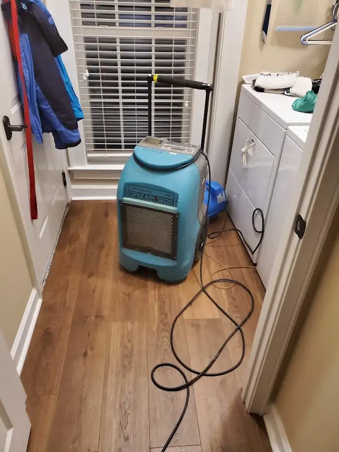 Commercial dehumidifier deployed for Flood Damage Cleanup in Swatara