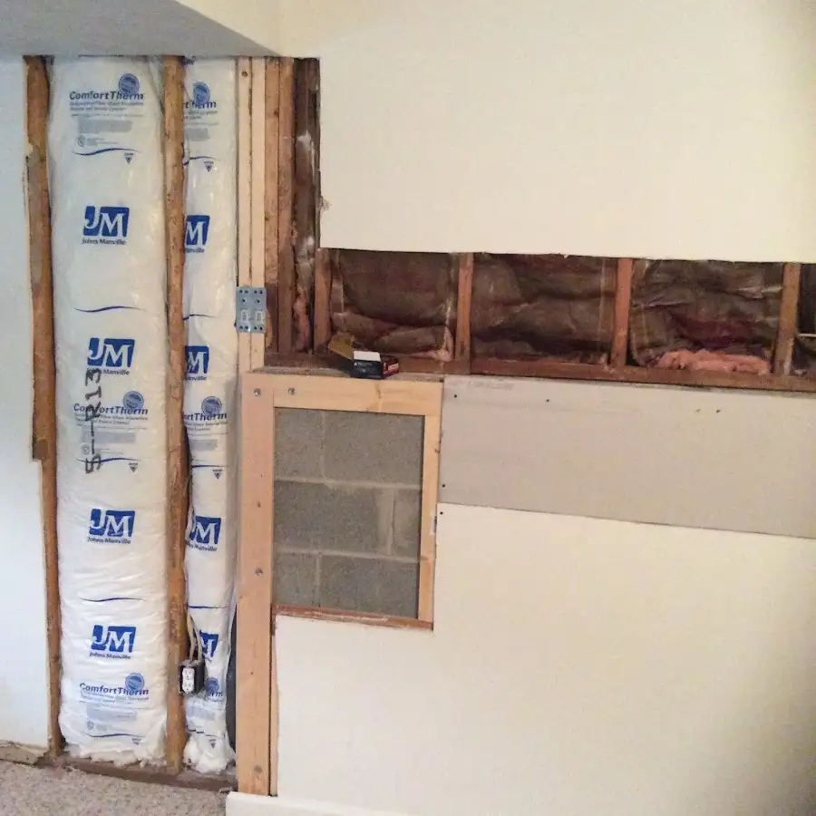 Wall insulation replacement during Contents Cleaning & Restoration in Swatara